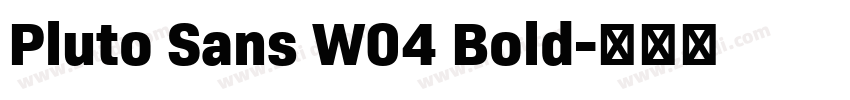 Pluto Sans W04 Bold字体转换
